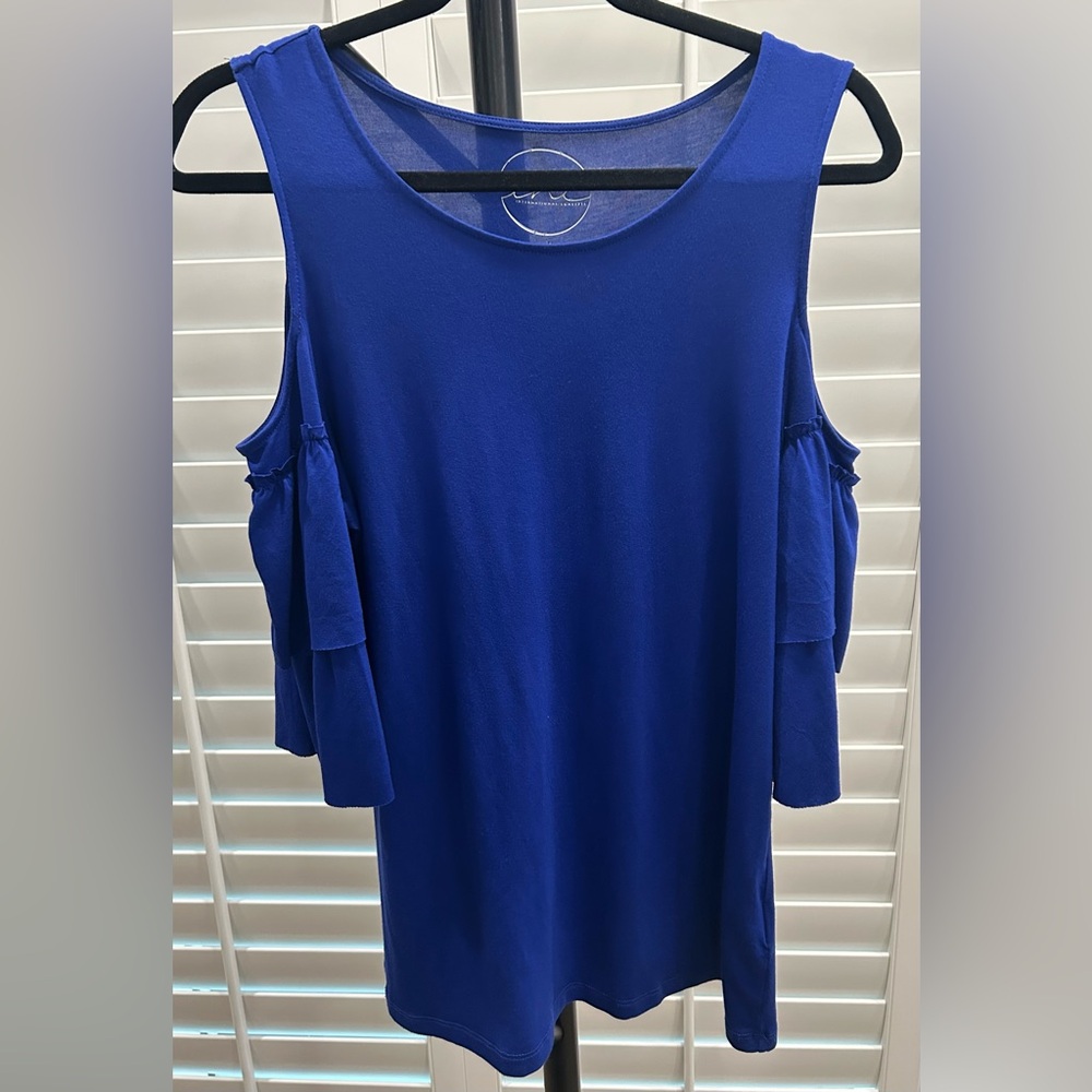 INC International Concepts Royal Blue Top